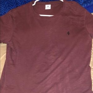 Father sons red slub tee